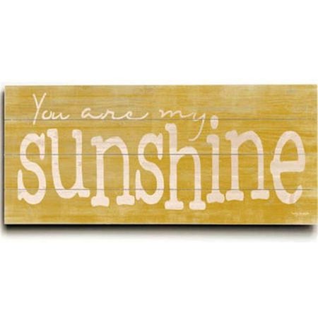ONE BELLA CASA One Bella Casa 0004-4653-27 10 x 24 in. You are My Sunshine Planked Wood Wall Decor by Misty Diller 0004-4653-27